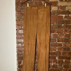 Suede pants